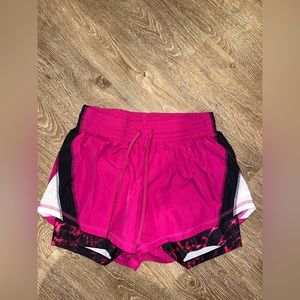 💛$3 if bundle- Champion workout shorts- pink/ purple